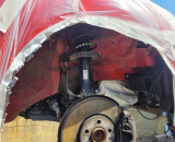 Škoda Fabia III  Nástřik podvozku a dutin voskem Dinitrol